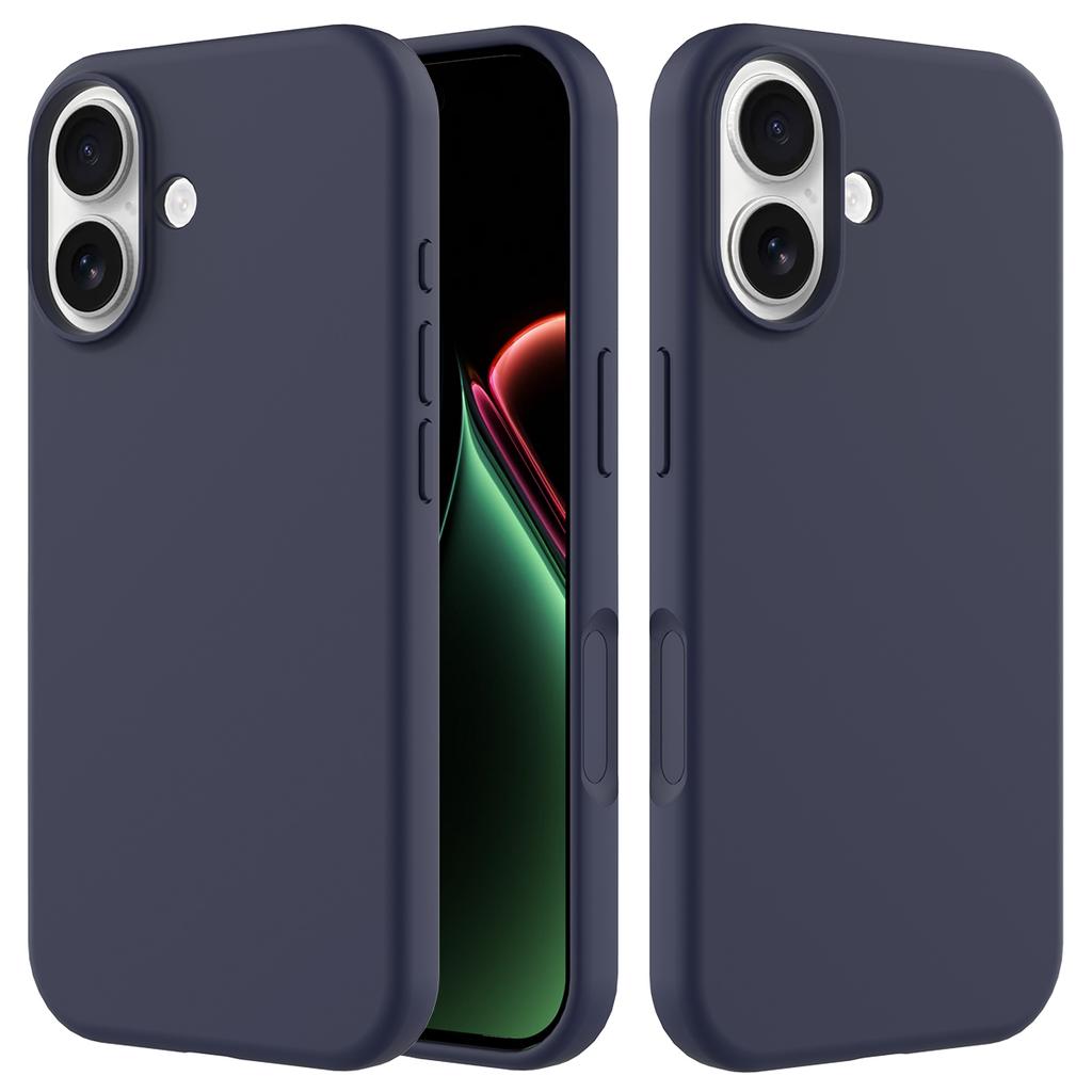 Coque de téléphone antichoc en silicone liquide pour iPhone 17 Air 16 15 14 13 12 Pro Max 16Pro Protection de pare-chocs pour appareil photo