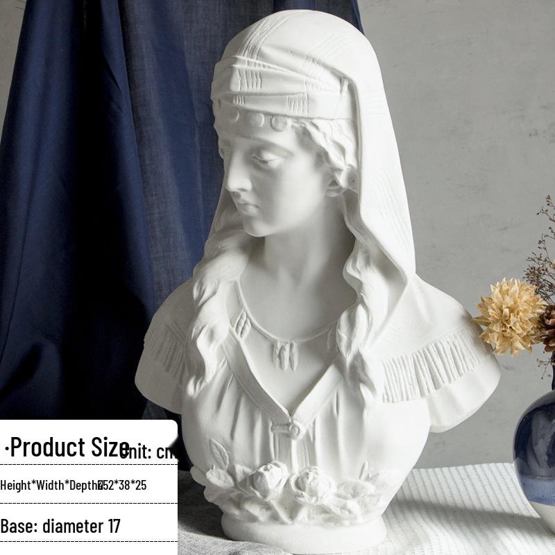 Plaster Cast Geometric Sculpture Set for Art and Photography