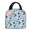 Custom H-Harryes Thermal Insulated Lunch Bag Women Men Witchcraft Portable Lunch Container for School Storage Food Box