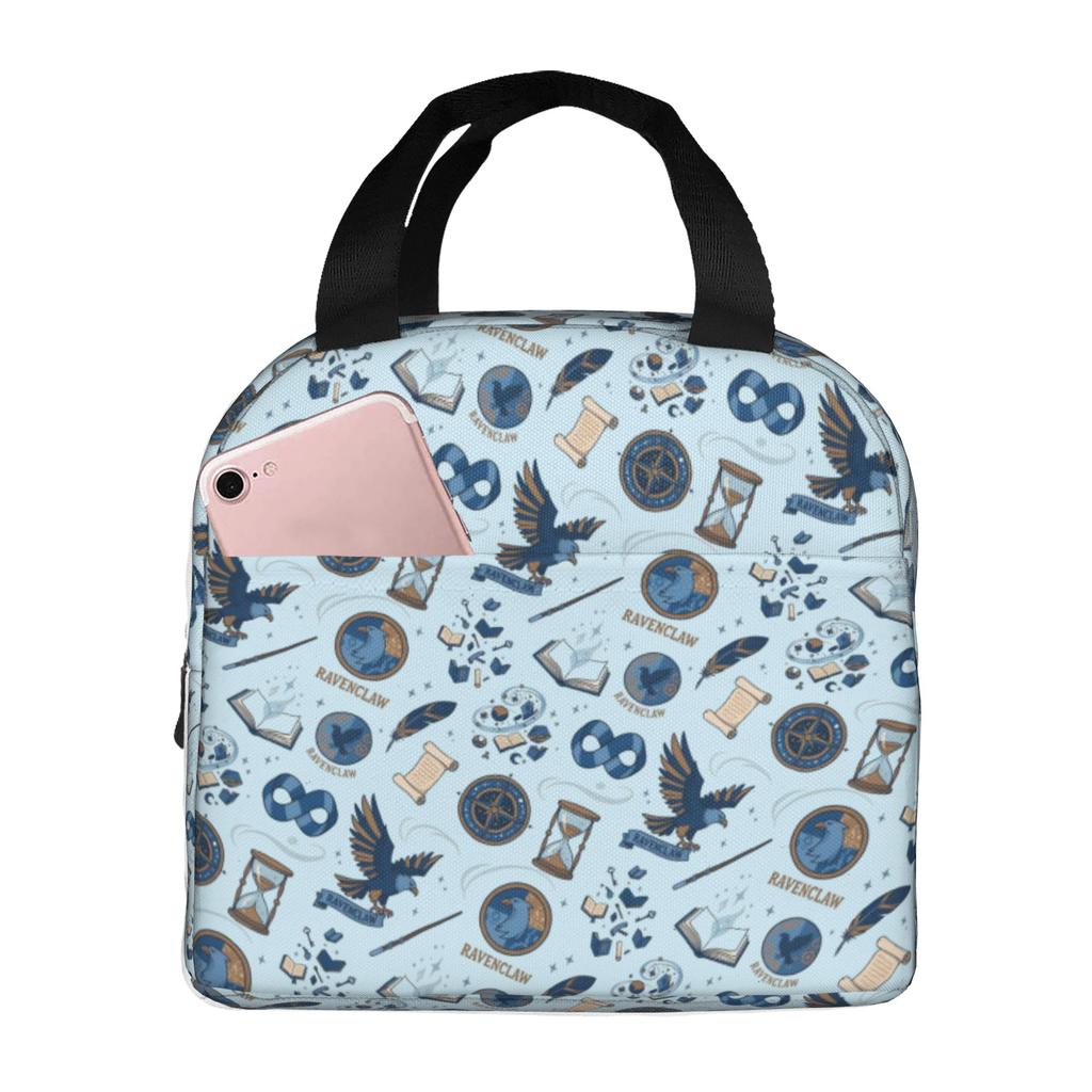 Custom H-Harryes Thermal Insulated Lunch Bag Women Men Witchcraft Portable Lunch Container for School Storage Food Box