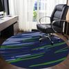 1pc Ocean Waves Office Round Rug, Non-slip, Soft and Durable Office Rug for Interior Decoration, Perfect for Office,Decoration yy260204093