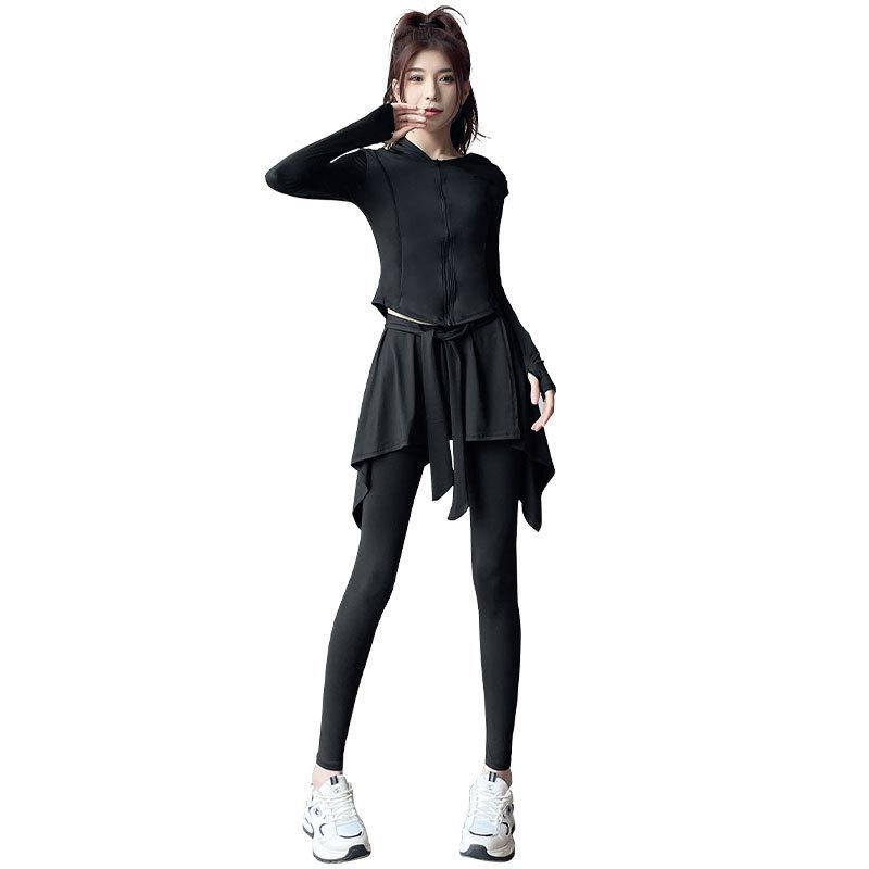 Women's 2024 High-End Sunscreen Fitness Hiking Yoga Skirt and Pants Set