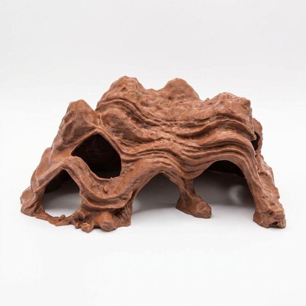 Plastic Fish Shrimp Hiding Cave Multi-Hole Reptile Hideout Fish Tank Ornament Terrarium