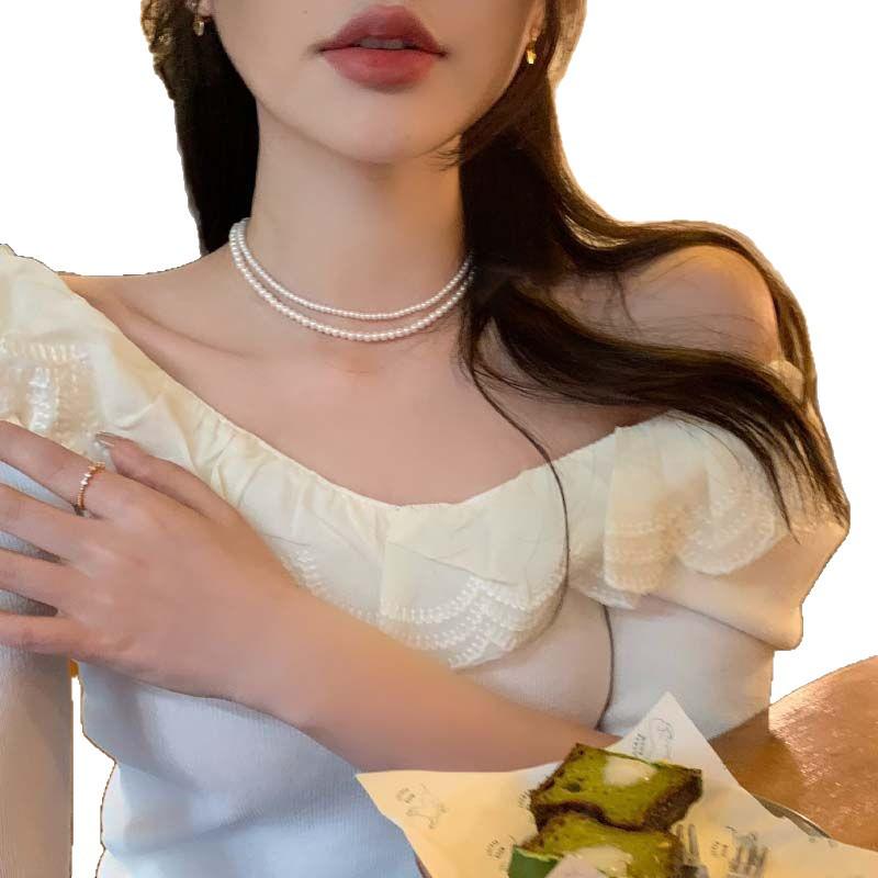 Pearl Clavicle Necklace 2026: Elegant, Light Luxury Gift for Best Friend or Girlfriend