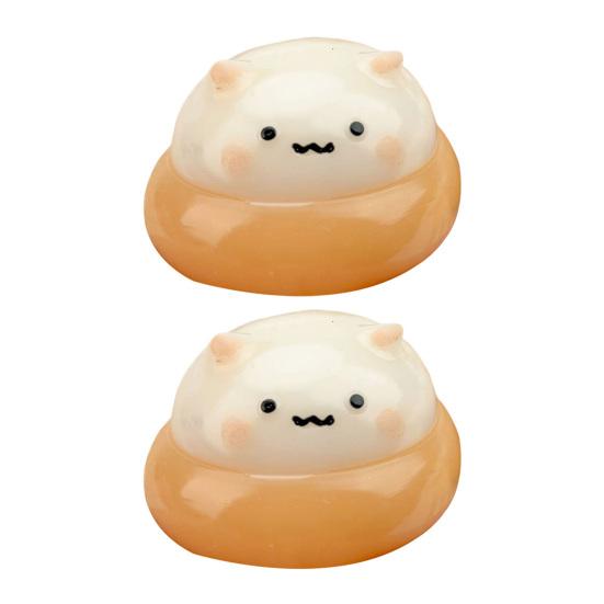 1/2/3Pcs Chestnut Hamster Squeeze Toy Anxiety Stress Relief Hamster Pinch Sensory Toy Teens Adults Soft TPR Calming Animal Fidget Toy