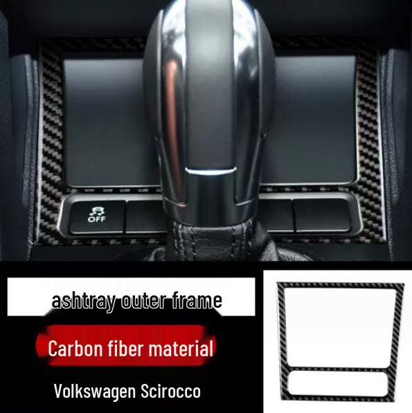 Interiér z uhlíkových vláken Středová konzole Rám řadicí páky & Lišta panelu AC CD pro VW Golf 6