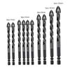 10 Pcs Crucifix Hex Tile Bit Set Hexagon Shank Crucifix for Triangle Drill Hig