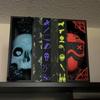 Masque And Skull Book Nook Kit Gothic Skull Book Ends Handmade Bookshelf Decoration for Halloween Shelf Tabletop Display