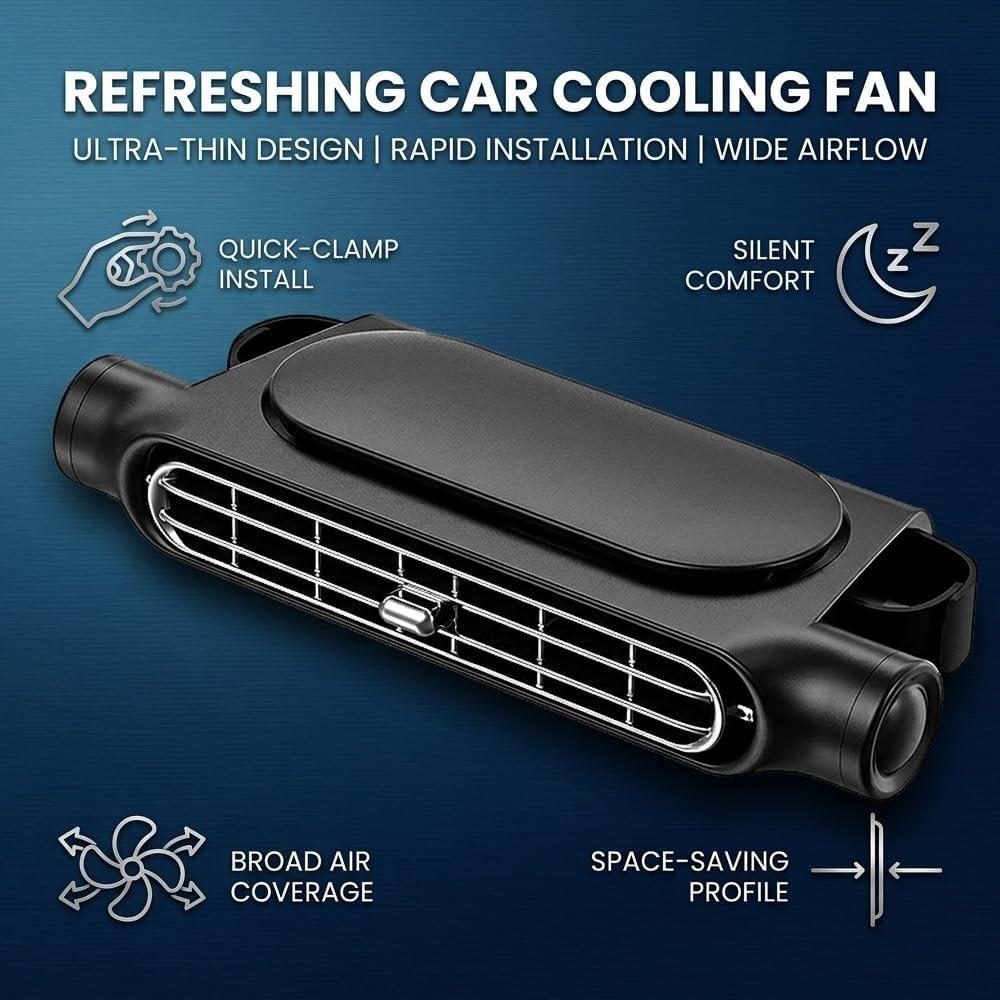 2026 upgraded car seat fan, USB-powered car fan, three-speed wind, quiet headrest neck fan