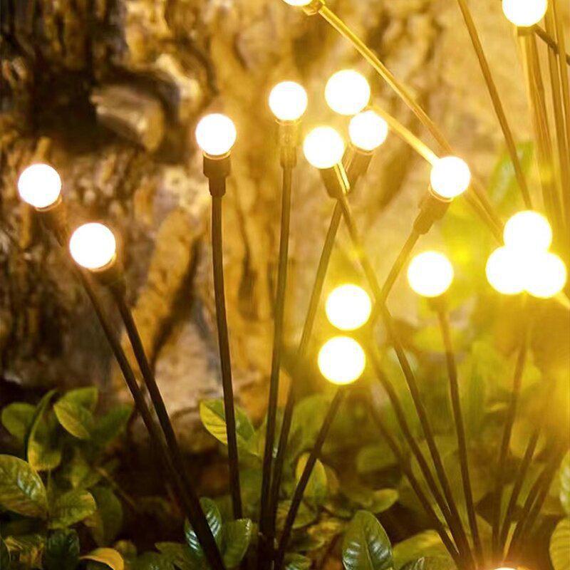 Wind-Powered LED Firefly Solar Garden Light – Outdoor Waterproof Decorative Lawn Light for Camping Atmosphere