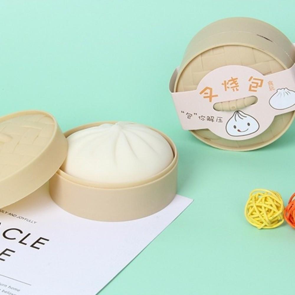 Slow Rebound Dumpling Squishy Toy Realistic Reduce Pressure Toy Dumpling Squeeze Toy Sensory Play