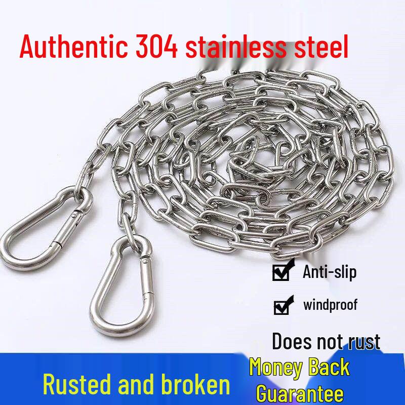 304 Stainless Steel Non-Slip Outdoor Clothesline Chain for Drying Quilts and Clothes