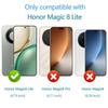(2+1 Pack) Case for Honor Magic8 Lite/Honor Magic 8 Lite 5G with 2 Tempered Glass Screen Protector Corner Protection Soft TPU Bumper Cover