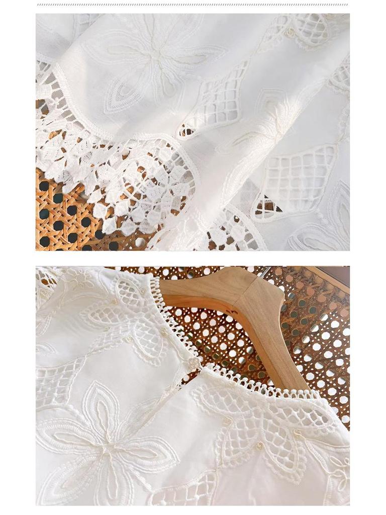 Women's Summer Embroidered Xiang Style Skirt Suit - French Socialite Collection