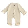 Koreanischer Baby einfarbiger Strick-Jumpsuit - Herbst/Winter Strampler für Jungen und Mädchen