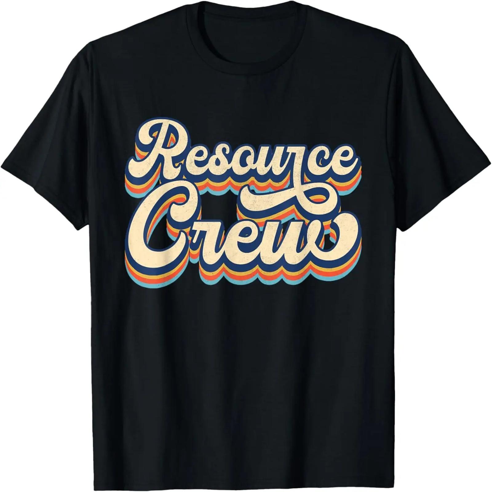

Resource Crew Retro Resource Teacher School Teacher T-Shirt XXXXXL чёрный