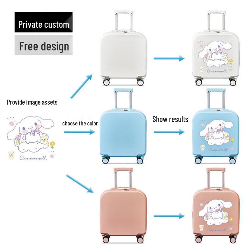 JOURHEY SHI Printed Lightweight Travel Suitcase