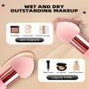 3pcs Makeup Sponge Set Soft Beauty Blenders with Ergonomic Handles for Application of Foundation, Blush, and Powder Products, Makeup Brushes