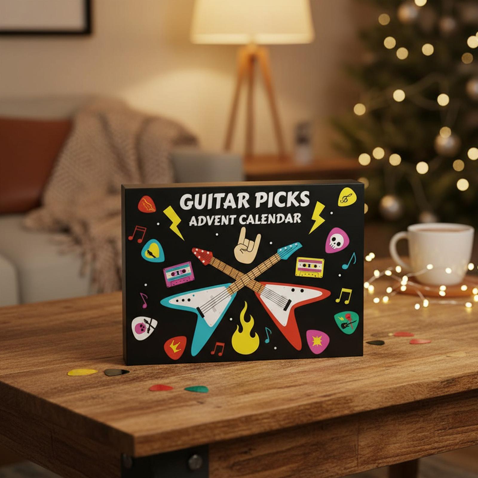 

Guitar Picks Advent Calendar 2025 24 Days Christmas Countdown Calendar Xmas Countdown Calendar Christmas Gifts for Guitar Player China Mainland