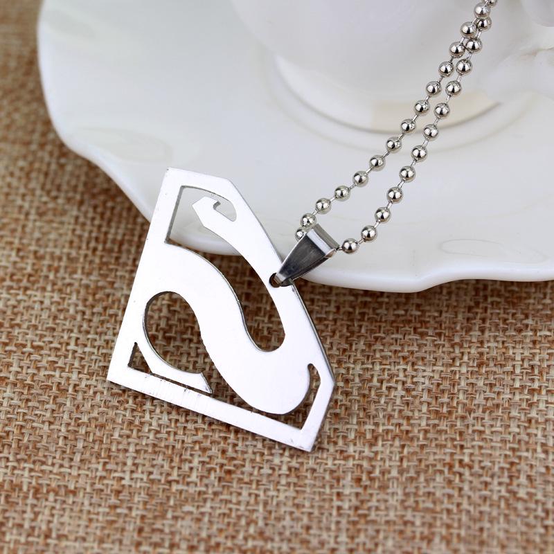 Superman Stainless Steel Pendant Necklace - Hot-Selling Film & TV Merchandise Jewelry