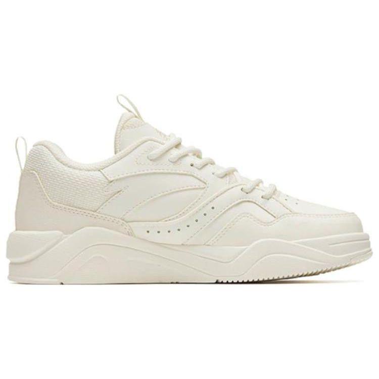 Anta Flame 3.0 Slip Resistant Shock Absorbing Durable Low Top Sneakers Women Sneakers Pure-White 122248089-3