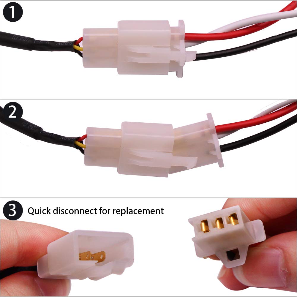 YUNPICAR Relaiskabelbaum für Lichter, Nebelscheinwerfer, Erweiterungsschalter, DC 12 V, Steuerbox,
