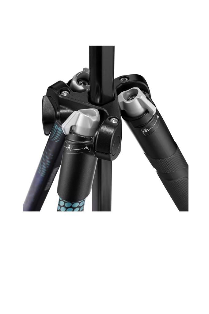 Manfrotto Smartphone Clamp Included Element MII Aluminum Tripod Kit BL Maximum Height 160cm Storage Height Weight Load Capacity 8kg Twist Lock