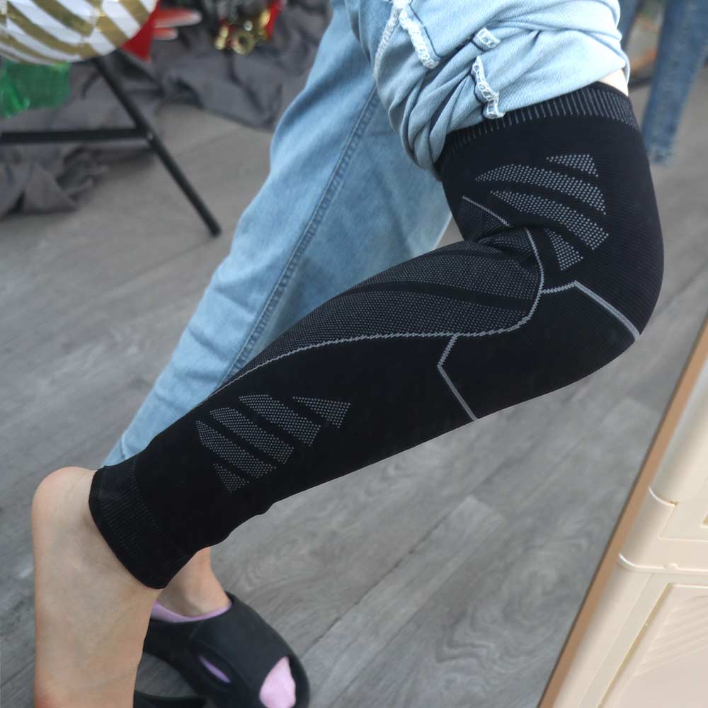 Slijtvaste Fitness Kniebeschermers Zweetabsorberende Compressie Knie Sleeve Dames Mannen