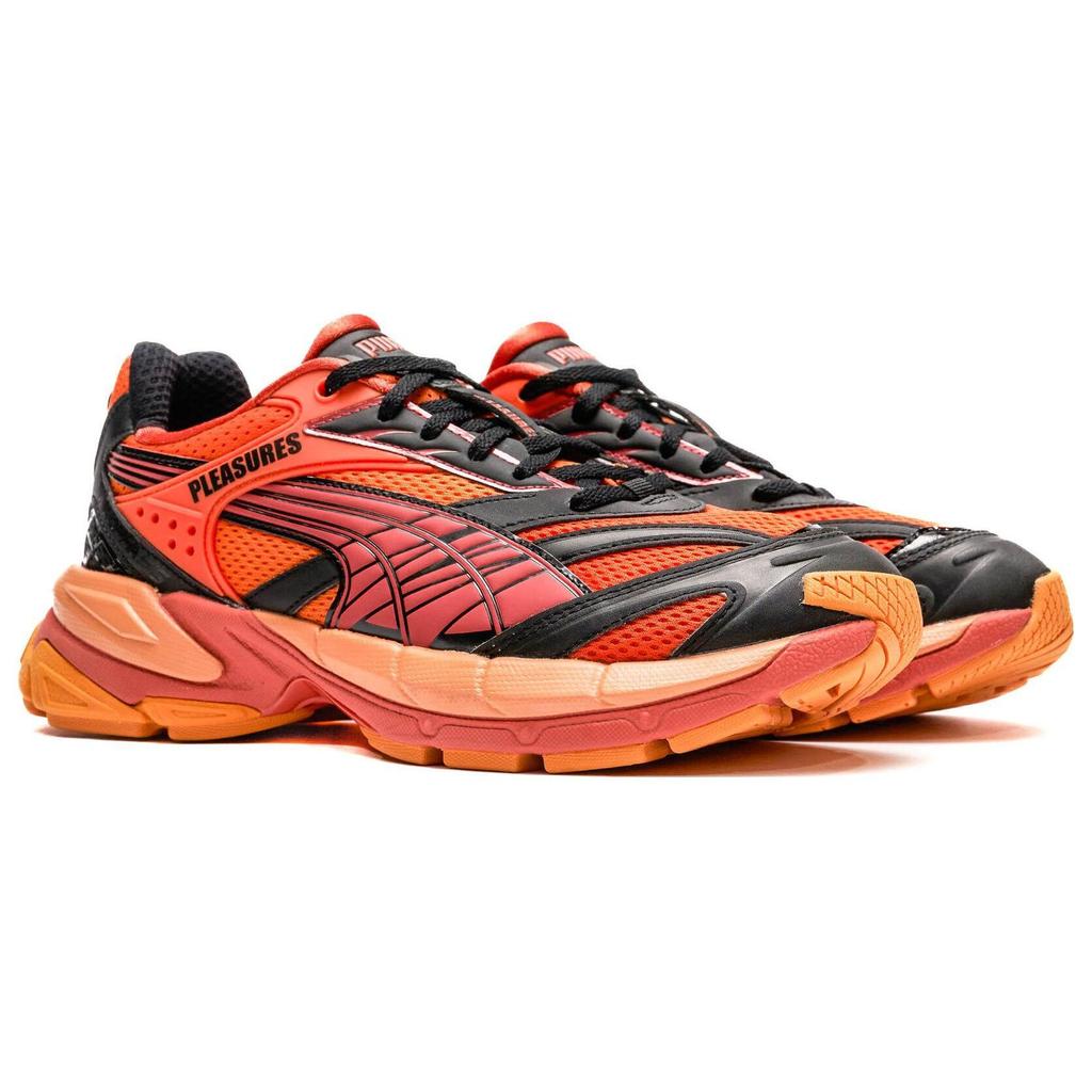 Pleasures X Puma Velophasis Layers Unisex Sneakers Orange Cayenne-Pepper Astro-Red 393301-02