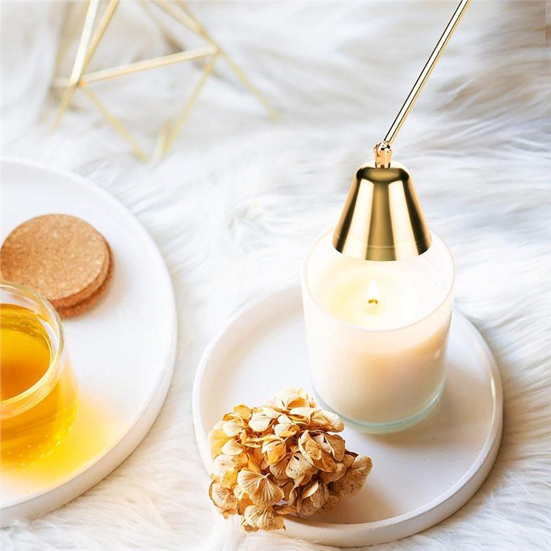 ABBP-3Pcs Candle Accessory Set:Candle Snuffer Extinguisher Wick Trimmer, Dipper & Snuffer For Candle Lovers