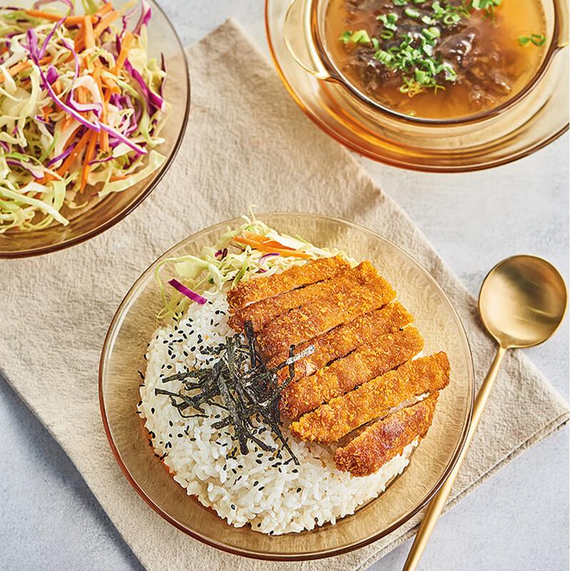 Platinum Collection 4-Piece Borosilicate Glass Dinnerware Set