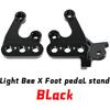 Pedal Mounting Bracket for Surron Light Bee X/S/X160/X260 Dirtbike Off-road Motorcycle Modified Sur-ron Parts (Black)