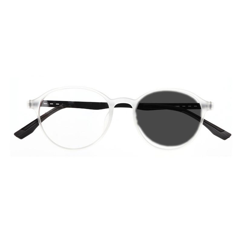 KOCOLIOR New Rubber Titanium Anti Blue Light Reading Glasses Customized Optical Round Frame Presbyopia Glasses for Men and Women