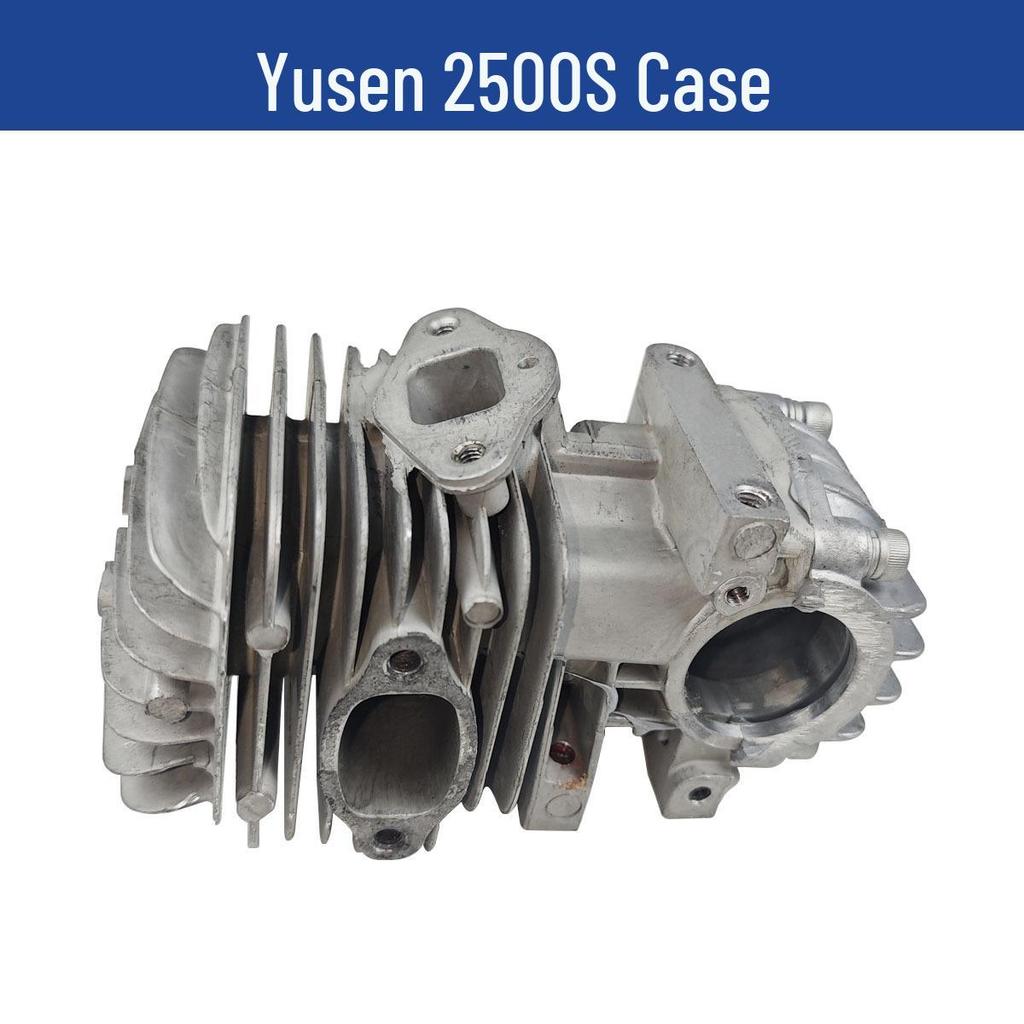Yusen 2500S Chainsaw Parts: Cylinder, Brake, Pull Cord, Clutch, Air Filter, Carburetor.