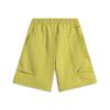 Li Ning CF Casual Minimalist Water-Resistant Solid Quick-Dry Sports Shorts Men Shorts Light-Yellow AKSV241-1