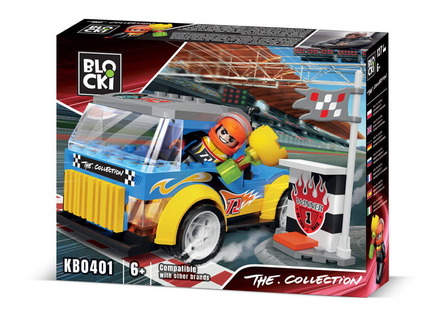 Klocki Blocki The Collection -Grand Tour -Żółta Ciężarówka Wyścigowa 125 El.