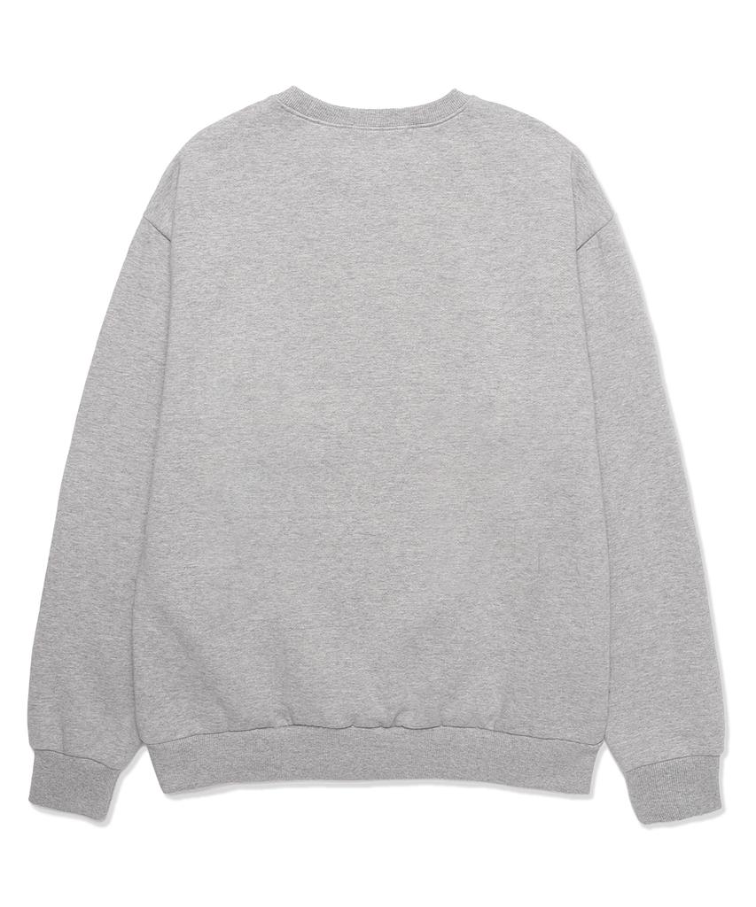 VANNWORKS Comport Bear Oversized Sweatshirt (Vndts105) Melange Grey