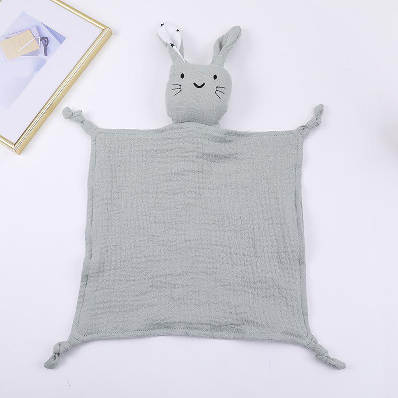 Weiches Neugeborenen Baby Beruhigungstuch Musselin Baumwolle Kuscheldecke Schlafpuppen Kindermode Schlaftier Beruhigungstuch Lätzchen