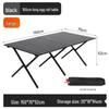 Folding Metal Carbon Steel Roll-up Camping Table and Chair Set