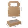 10/20pcs Cake Dessert Box With Window for Birthday Party Wedding Candy Cookie Bakery Packaging Baby Shower Christmas Gift Boxes