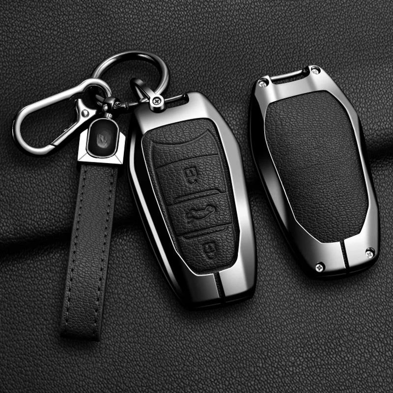 Key Case for Car Car Zinc Alloy Key Case Bag For Peugeot GTLine 207 307 407 208 308 408 508 2008 3008 4008 5008 RCZ Car Key Cha