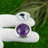 Natural Star Amethyst Gemstone Jewelry 925 Sterling Silver Pendant For Women