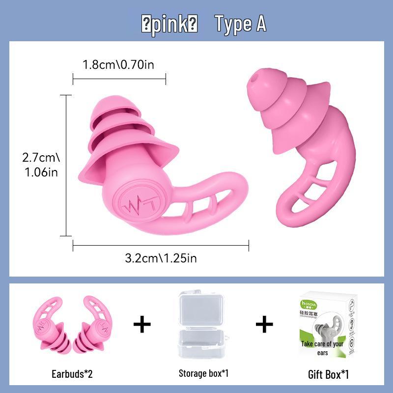 Silicone Noise-Cancelling Earplugs for Sleeping & Swimming (Waterproof, Soundproof, In Stock)