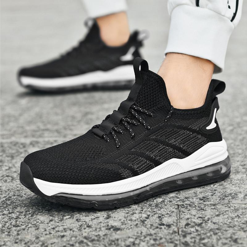 Large Size New Men Running Shoes Men'S Air Cushion Sneakers  Elastic Men Jogging Shoes Trainers Sport Shoes Men Size39-48