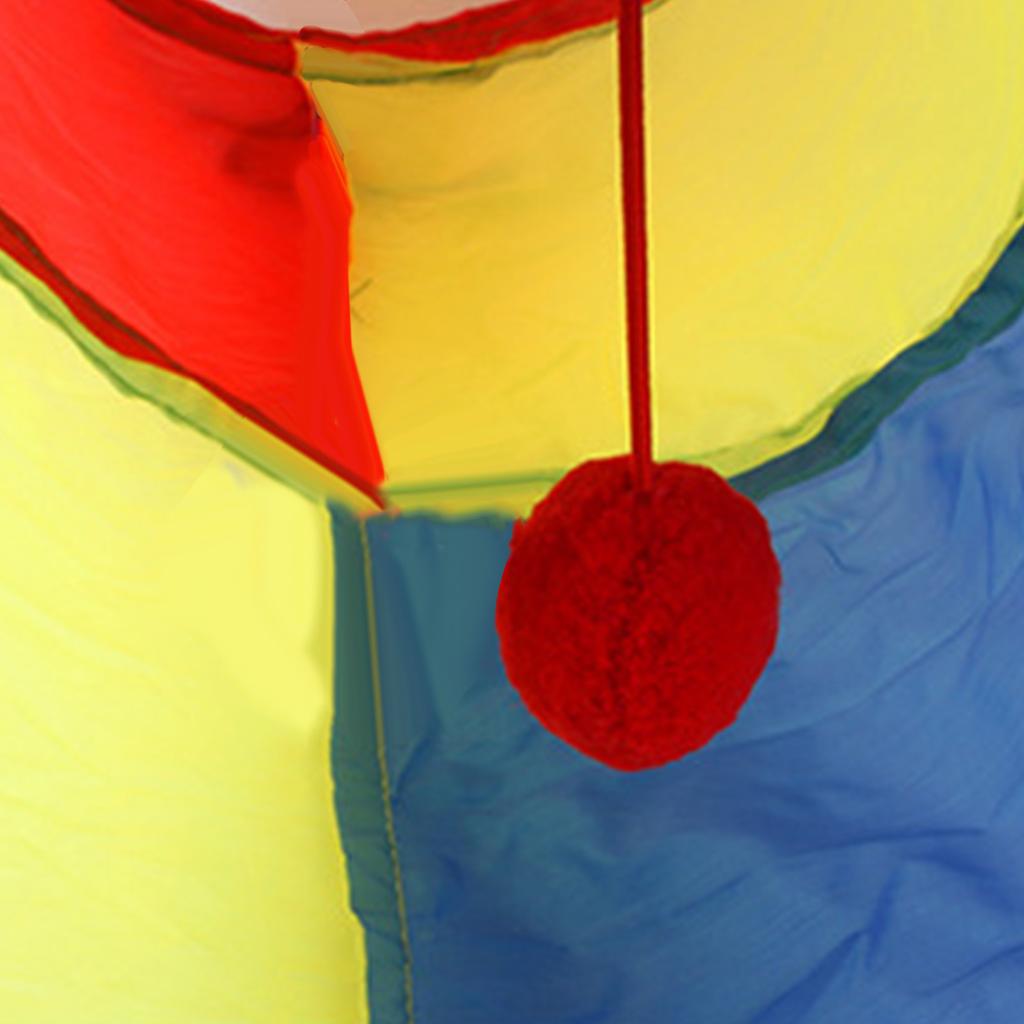 Cat Tunnel Safe Eco Friendly Interactive Rainbow Pet Play Tunnel for Little Pets Dogs Straight