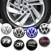 4Pc 56mm 60mm 65mm Car Wheel Center Hub Cap Rim Cover Stickers For Volkswagen VW Polo Bora Beetle Tiguan Passat B7 Golf Scirocco