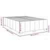 VidaXL Cadre de lit sans matelas noir 140x190 cm tissu 3284834