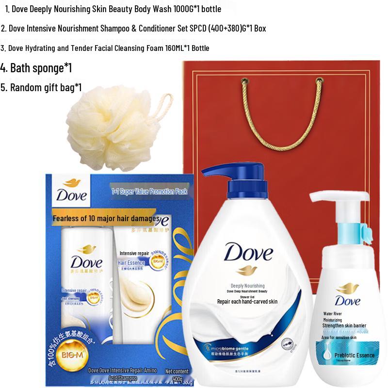 Dove Deep Moisturizing Hydrating Bath & Body Gift Set