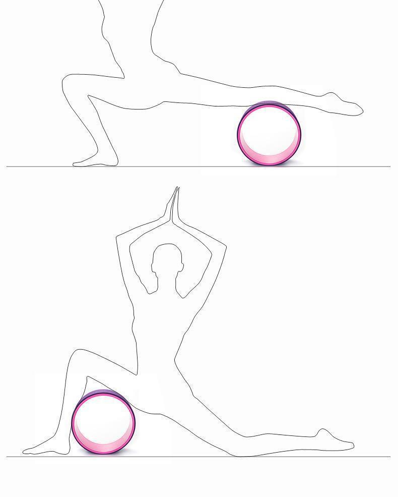 Yoga Wheel & Exercise Equipment Set: Fitness Roller for Backbend Training & Home Pilates