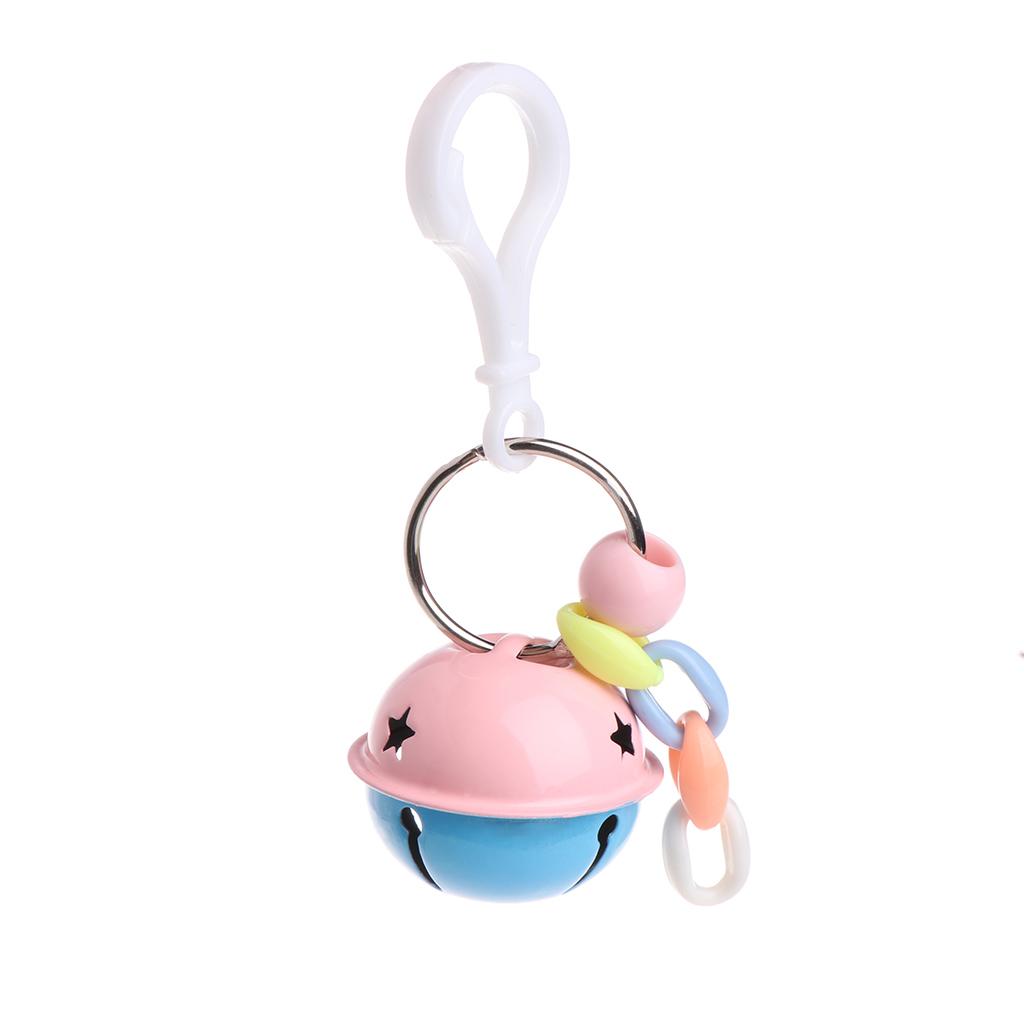 Bird Bell Toy with Sweet Sound Metal Bells for Pet Cage Suitable for Parakeets Cockatiel Conure Lovebird African for Gre